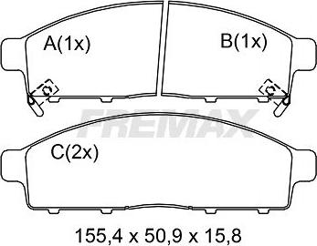 FREMAX FBP-0859 - Kit pastiglie freno, Freno a disco autozon.pro