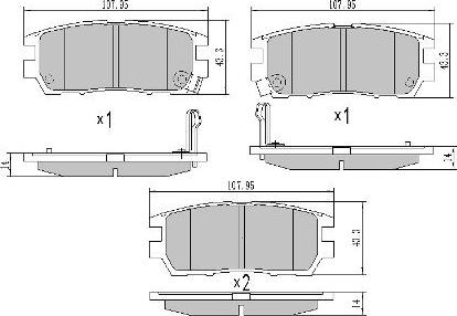 FREMAX FBP-0856 - Kit pastiglie freno, Freno a disco autozon.pro