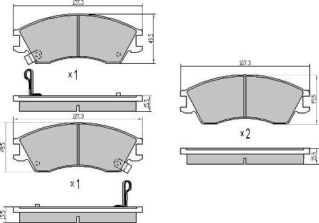 FREMAX FBP-0853 - Kit pastiglie freno, Freno a disco autozon.pro