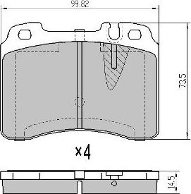 FREMAX FBP-0837-01 - Kit pastiglie freno, Freno a disco autozon.pro