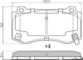 FREMAX FBP-0333 - Kit pastiglie freno, Freno a disco autozon.pro