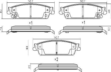 FREMAX FBP-0324 - Kit pastiglie freno, Freno a disco autozon.pro