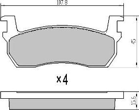 FREMAX FBP-0298 - Kit pastiglie freno, Freno a disco autozon.pro