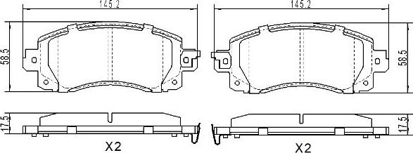 FREMAX FBP-0256 - Kit pastiglie freno, Freno a disco autozon.pro