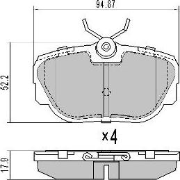 FREMAX FBP-0746 - Kit pastiglie freno, Freno a disco autozon.pro