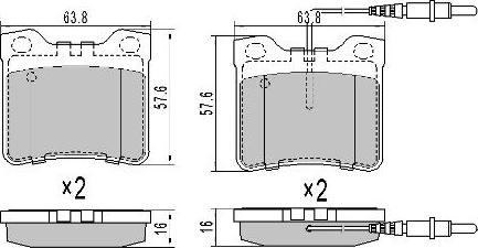 FREMAX FBP-0743-01 - Kit pastiglie freno, Freno a disco autozon.pro