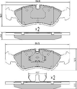 FREMAX FBP-0731-01 - Kit pastiglie freno, Freno a disco autozon.pro