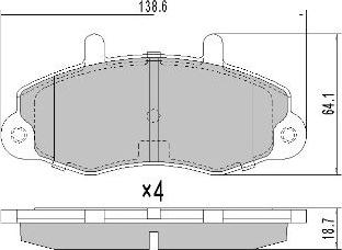 FREMAX FBP-0774 - Kit pastiglie freno, Freno a disco autozon.pro