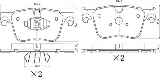 FREMAX FBP-0770 - Kit pastiglie freno, Freno a disco autozon.pro