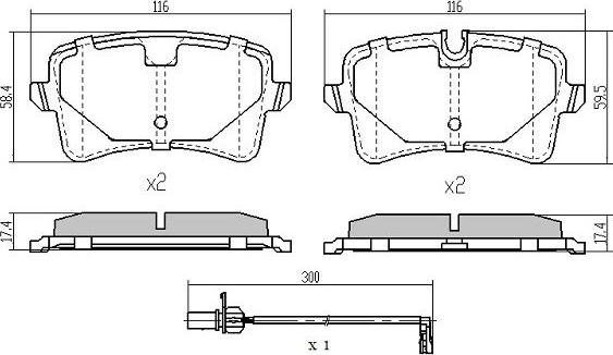 FREMAX FBP-1940 - Kit pastiglie freno, Freno a disco autozon.pro