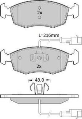 FREMAX FBP-1943 - Kit pastiglie freno, Freno a disco autozon.pro