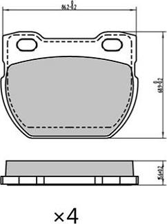 FREMAX FBP-1907 - Kit pastiglie freno, Freno a disco autozon.pro