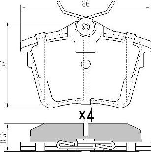 FREMAX FBP-1409 - Kit pastiglie freno, Freno a disco autozon.pro