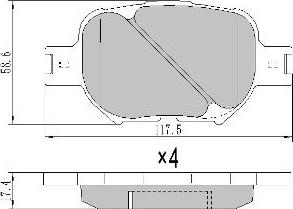 FREMAX FBP-1544 - Kit pastiglie freno, Freno a disco autozon.pro