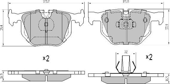 FREMAX FBP-1540 - Kit pastiglie freno, Freno a disco autozon.pro