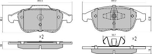 FREMAX FBP-1581 - Kit pastiglie freno, Freno a disco autozon.pro