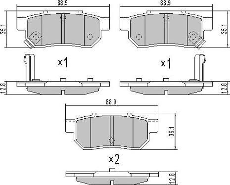 FREMAX FBP-1528 - Kit pastiglie freno, Freno a disco autozon.pro