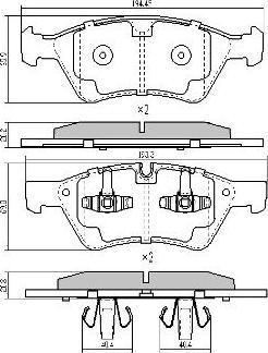 FREMAX FBP-1522 - Kit pastiglie freno, Freno a disco autozon.pro