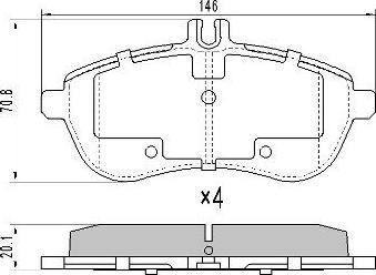 FREMAX FBP-1571 - Kit pastiglie freno, Freno a disco autozon.pro