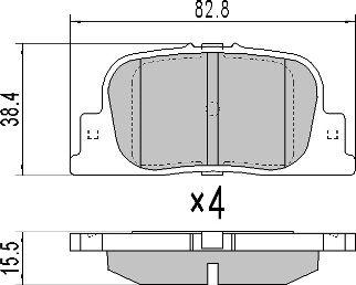 FREMAX FBP-1694 - Kit pastiglie freno, Freno a disco autozon.pro