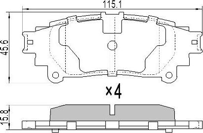 FREMAX FBP-1695 - Kit pastiglie freno, Freno a disco autozon.pro