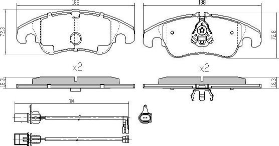 FREMAX FBP-1643 - Kit pastiglie freno, Freno a disco autozon.pro