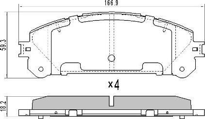 FREMAX FBP-1657 - Kit pastiglie freno, Freno a disco autozon.pro