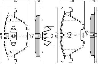 FREMAX FBP-1664 - Kit pastiglie freno, Freno a disco autozon.pro