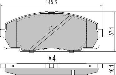 Spidan 31488 - Kit pastiglie freno, Freno a disco autozon.pro