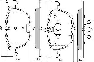 FREMAX FBP-1666 - Kit pastiglie freno, Freno a disco autozon.pro