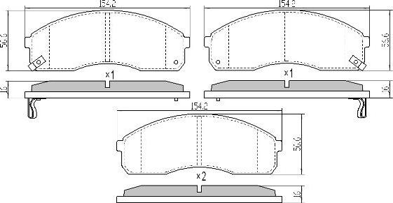 FREMAX FBP-1689 - Kit pastiglie freno, Freno a disco autozon.pro