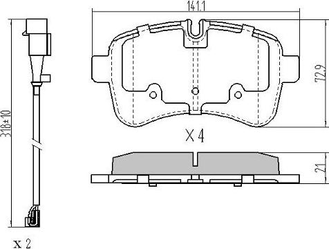 FREMAX FBP-1682 - Kit pastiglie freno, Freno a disco autozon.pro