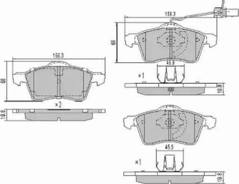 FREMAX FBP-1061-01 - Kit pastiglie freno, Freno a disco autozon.pro