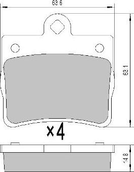 Beck/Arnley 085-1598 - Kit pastiglie freno, Freno a disco autozon.pro