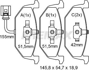 FREMAX FBP-1072 - Kit pastiglie freno, Freno a disco autozon.pro