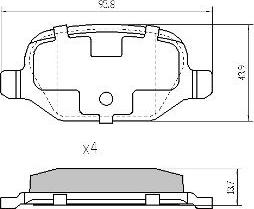 FREMAX FBP-1154 - Kit pastiglie freno, Freno a disco autozon.pro