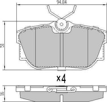 FREMAX FBP-1162 - Kit pastiglie freno, Freno a disco autozon.pro