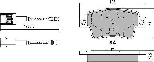 FREMAX FBP-1843 - Kit pastiglie freno, Freno a disco autozon.pro