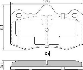 Valeo 671569 - Kit pastiglie freno, Freno a disco autozon.pro