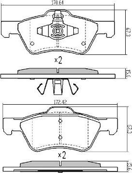 FREMAX FBP-1862 - Kit pastiglie freno, Freno a disco autozon.pro