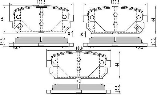 FREMAX FBP-1814 - Kit pastiglie freno, Freno a disco autozon.pro