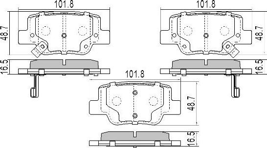 FREMAX FBP-1836 - Kit pastiglie freno, Freno a disco autozon.pro