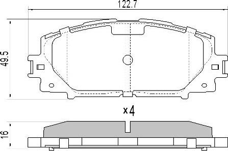 Valeo 671334 - Kit pastiglie freno, Freno a disco autozon.pro