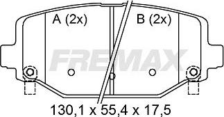 FREMAX FBP-1875 - Kit pastiglie freno, Freno a disco autozon.pro