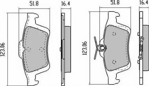 FREMAX FBP-1254-01 - Kit pastiglie freno, Freno a disco autozon.pro