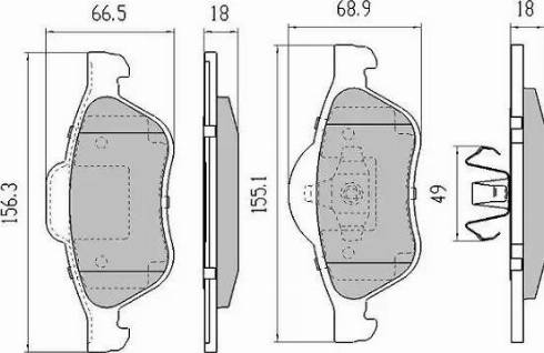 FREMAX FBP-1251-01 - Kit pastiglie freno, Freno a disco autozon.pro