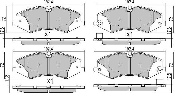 FREMAX FBP-1746 - Kit pastiglie freno, Freno a disco autozon.pro