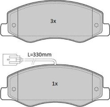 Valeo 302436 - Kit pastiglie freno, Freno a disco autozon.pro