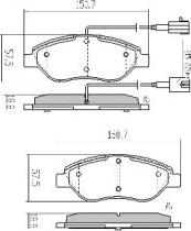 FREMAX FBP-1782 - Kit pastiglie freno, Freno a disco autozon.pro