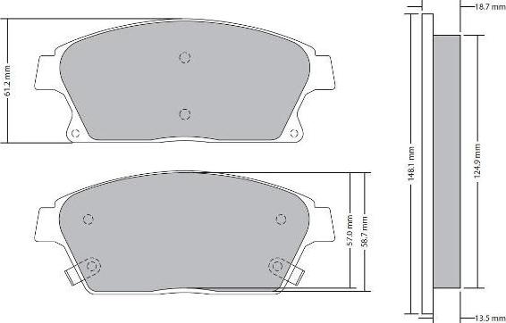 FREMAX FBP-1723 - Kit pastiglie freno, Freno a disco autozon.pro